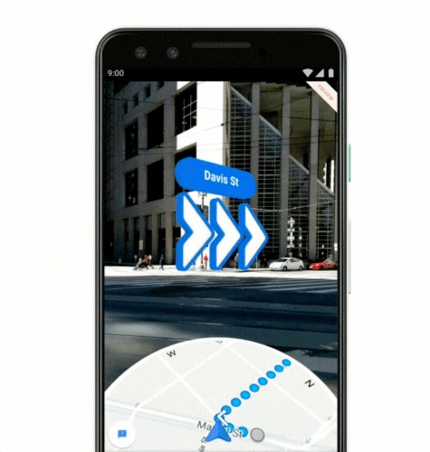 Google maps meets augmented reality (AR)